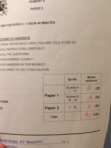 math exam success